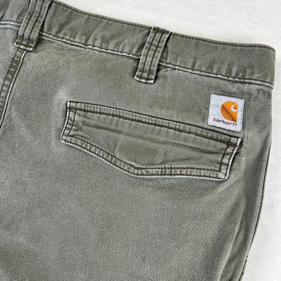 Carhartt Men's Cargo Utility Shorts Size 38X10 Green - Picture 9 of 9